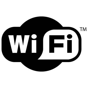 Logo wi-fi, servizio wireless, gratuito